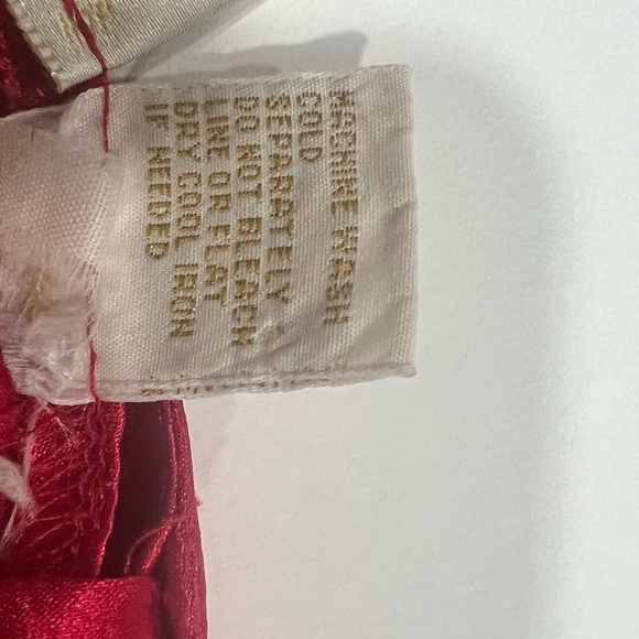 Vintage Victoria Secret Red Nightie with Lace Trim - Size P (XS) - Picture 6 of 6